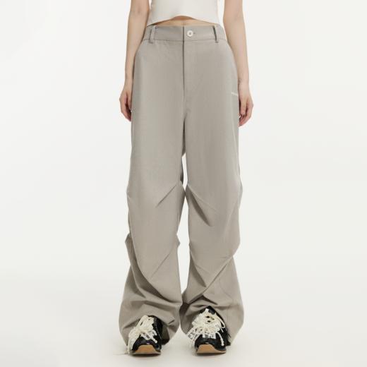 YKYB黄子韬 简约百搭宽松直筒休闲裤 打褶男女同款运动长裤秋季 商品图0