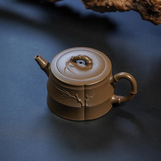 龙德堂陶艺 徐飞制《翠簧》原矿青段 210cc 库存请咨询客服 商品图4