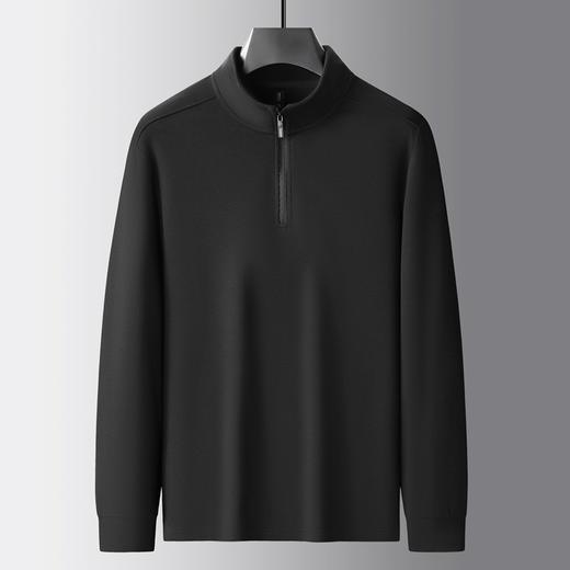 【德绒】【DSF】大依优型大码男装青年半拉链立领德绒打底衫宽松时尚加肥加大码男 商品图1