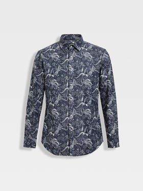 callisto星空蓝休闲长袖衬衫