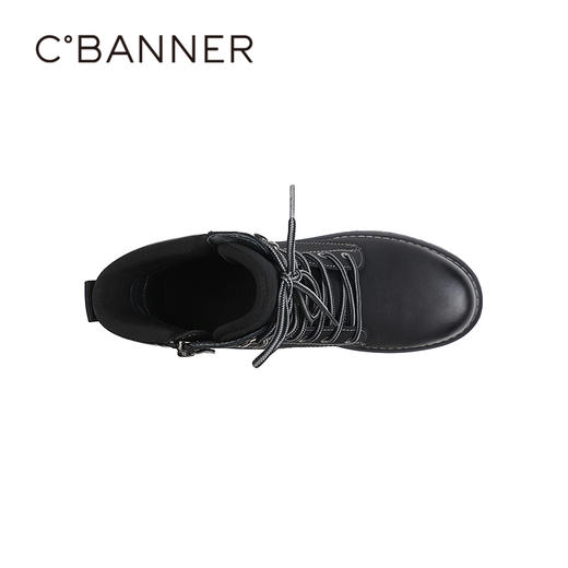 千百度冬季工装靴复古鞋头贴合脚型男时尚休闲鞋A25526207 商品图2