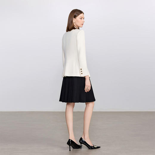 IWY/高级感黑白撞色西服女两件套新款英伦风职业西装套裙C2357+Q1447 商品图4