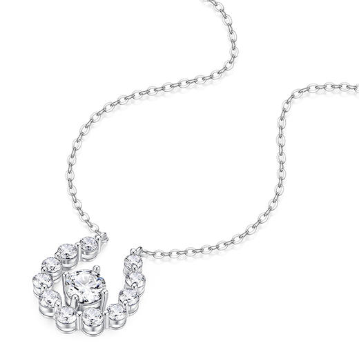 卡蒂罗/KADER 人鱼泪滴项链 925银梦幻人鱼泪爆闪ins风轻奢满镶闪锆 小众高级感韩系百搭通勤锁骨链 商品图1