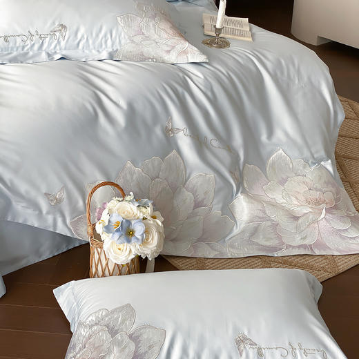 自然醒A类50支全棉刺绣四件套-雅花舒棉AN 商品图7