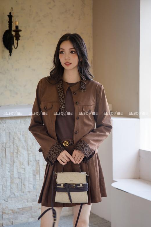 【门店同款】ENJOY秋季“光阴序语”豹纹元素百褶裙套装 165743662 商品图0