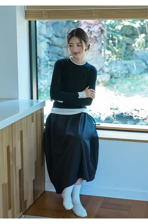 miu里miu气假两件打底衫 | 版型板正配色高级，衣橱基础打底衫 商品图1