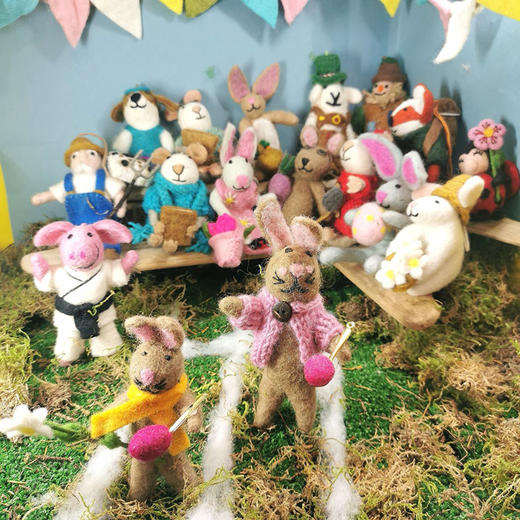 北京仓｜Felt So Good-Blossom the Bunny Easter-粉开衫小兔 布洛瑟 羊毛毡 挂件［英国设计师］ 商品图2
