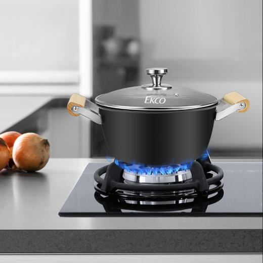 康宁（EKCO）极之铁汤锅+晶致系列餐具豪华2件套EK-JZTTGAMD2DZX/KZ 商品图1