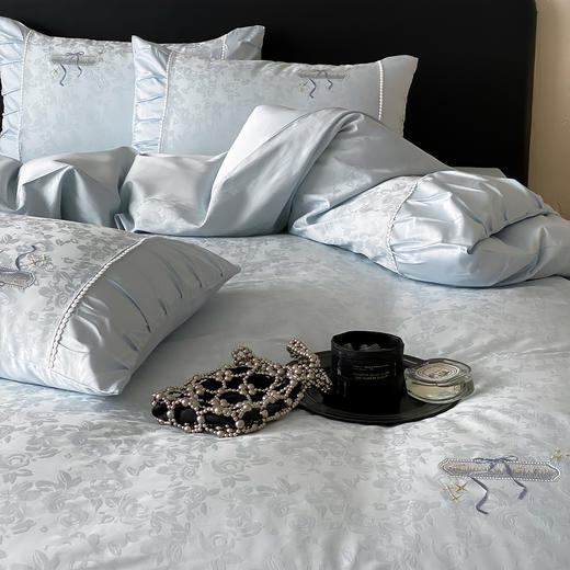 【热卖推荐】自然醒50支全棉提花四件套-晨露微光AN 商品图6