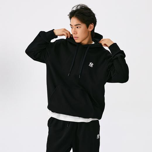 【MLB经典小标连帽卫衣HDB01】MLB男女同款纯色小标百搭休闲连帽卫衣25秋季新款 商品图5