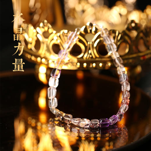 【人缘贵缘】灵机生活馆「紫棠烬雪」超七随型手串 商品图1