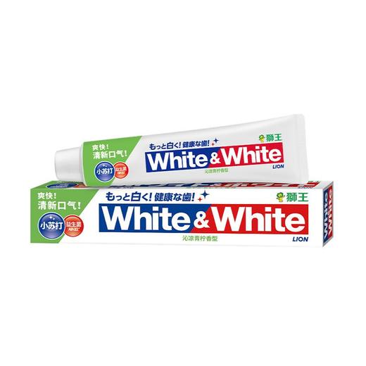 WHITE&WHITE小苏打120g沁凉青柠益生菌牙膏 商品图0