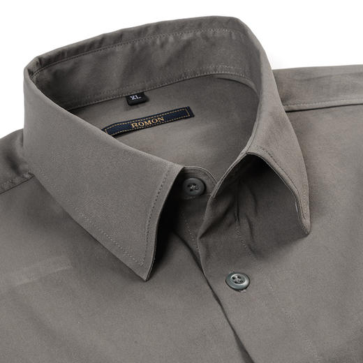罗蒙春秋款长袖衬衫男士时尚百搭休闲舒适男士长袖衬衣 商品图6