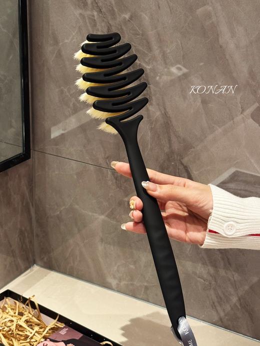 KONAN·松塔猪鬃毛浴刷 长柄洗澡神器 商品图5