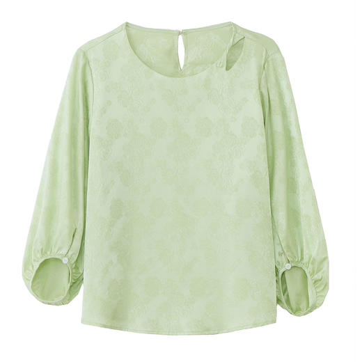 ASE轻奢大牌真丝纯色上衣气质减龄 商品图4