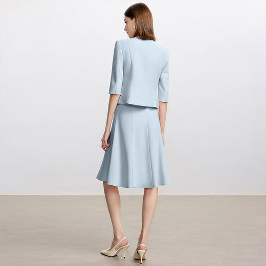 IWY/高级感蓝色西装套装裙女新款秋季女神范两件套职业半裙CS2477 商品图4
