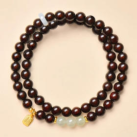 福禄寿和田玉小叶紫檀手串6mm