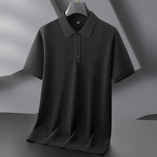 【DPF】大依优型大码男装时尚休闲商务翻领短袖毛衣POLO衫男半袖肥佬针织衫 商品图1