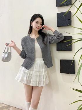 LS竹纤维女士时尚简约针织开衫2503