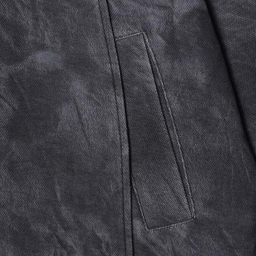 65001SDSA男士秋冬新款痞帅男装潮牌宽松扎染设计感拉链连帽卫衣网红款 商品图3