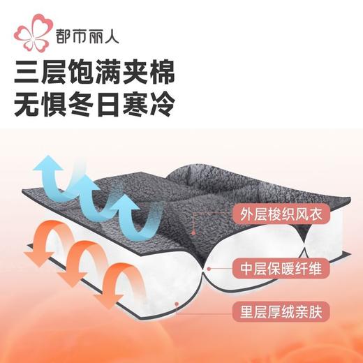 都市丽人睡衣男童女童可穿风衣布夹棉儿童家居服背心上衣JHH9C6 商品图4