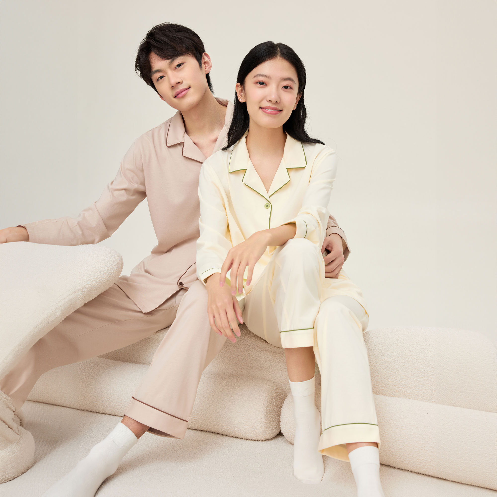 热卖！入秋爆款！拾袜记云棉开衫睡衣 男女同款 植物防螨+云朵般柔软 深睡一整夜 入秋家居服