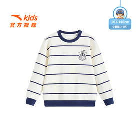 海底小纵队IP安踏儿童男童卫衣宝宝套头衫2025秋季新款儿童卫衣352549705B