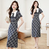 XS9230格子连衣裙女2025夏季新款女装韩系气质优雅设计感小众显瘦长裙 商品缩略图0