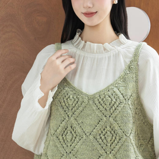 苏苏姐家浅絮吊带手工diy棒针钩针毛线团自制材料包 商品图2