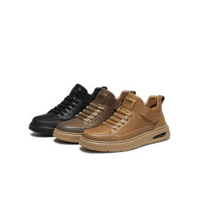 【云粉节】BF楼天美意2025冬新款英伦复古风工装鞋绑带男皮鞋3WX01DM5吊牌价999活动价639