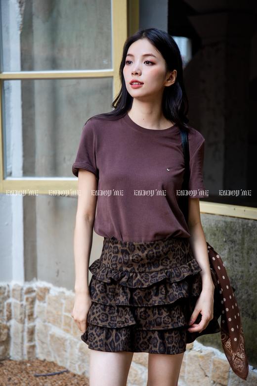 【门店同款】ENJOY秋季“城市与旷野”丝巾百搭T恤 164899358 商品图0