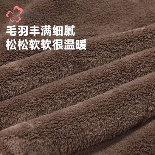 都市丽人睡衣双面法兰绒睡衣女士家居服长袖长裤法兰绒套装LHH9D1 商品图6