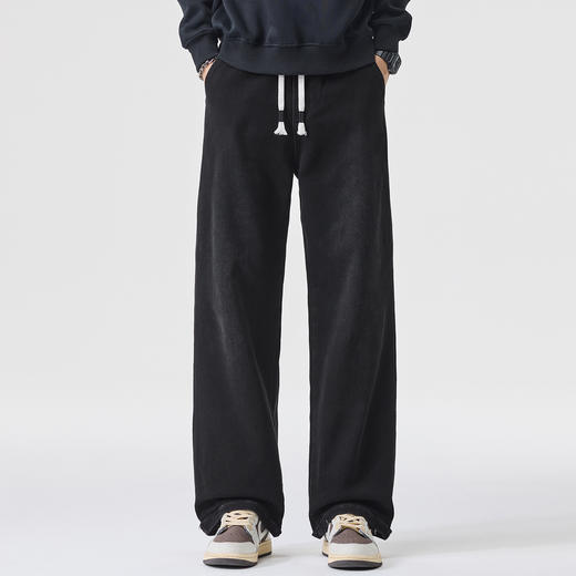 【加长款】【DQ】大依优型大码牛仔裤男宽松直筒秋冬新款高个子加长版阔腿牛仔裤男宽松百搭加肥加大码休闲直筒长裤300斤 商品图3