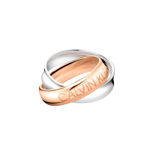 KJDFPR200108 卡尔文克雷恩Calvin Klein (品牌直发)ck戒指女情侣款男女友环环相扣指环时尚轻奢礼物【8号】 商品图0