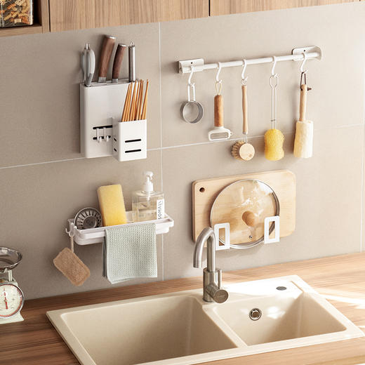 懒角落壁挂抹布沥水架 商品图2