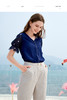 欧芮儿夏日清爽藏青色短袖上衣透气舒适百搭 商品缩略图1