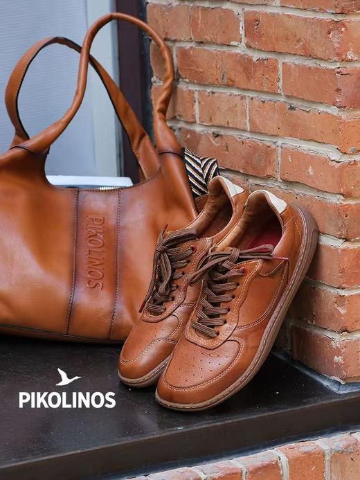 【Pikolinos 】  B3F | 派高雁秋季擦色牛皮深口拼色系带休闲鞋PL252802 商品图2