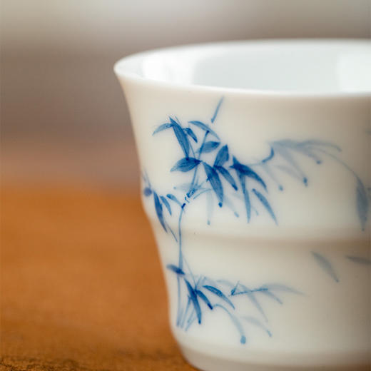 竹影小杯 50cc青花 岩茶乌龙茶 商品图1