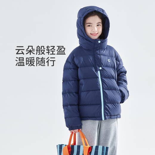 cicochild2025年冬季新款中大女童中厚连帽羽绒服轻盈防钻绒外套 商品图4