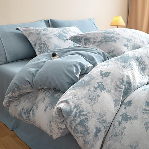 【复古三层纱提花四件套】复古三层纱四件套良品提花全棉套件全棉柔软纱布民宿床品 商品图8