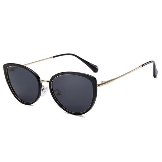 【新款时尚猫眼墨镜】女款高级感偏光太阳镜 显脸小防晒防紫外线潮 国庆五一出游 商品图8