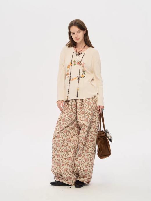 local tag/lt25awk31/ 友谊万岁 温暖粗针织系带领长袖上衣 商品图1