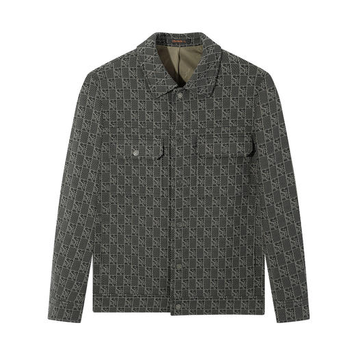 【提花工装茄克】柒牌夹克秋冬新款爸爸干部商务防风外套休闲男装129K70860 商品图4