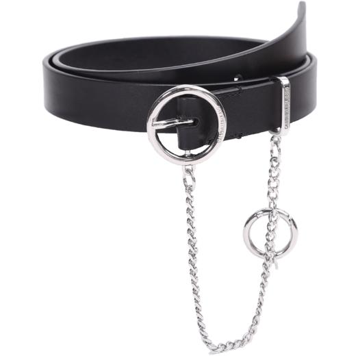 011334769143 卡尔文克雷恩Calvin Klein CK Jeans 女士休闲潮流针扣别针时尚中性风链条腰带 DC0463H4900【85cm】 商品图0