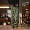 【DQ】大依优型100%全棉工装休闲裤男秋季新款宽松直筒胖子加肥加大码阔腿直筒长裤美式高街 商品缩略图2