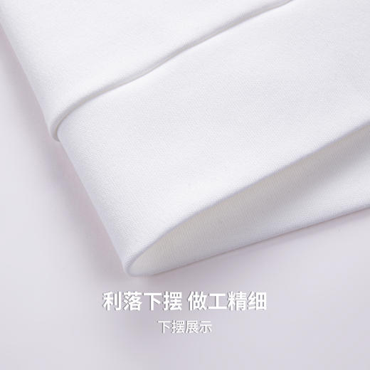 【100%棉】圣得西男亲肤透气百搭圆领卫衣2025秋新款纯色简约上衣 商品图10