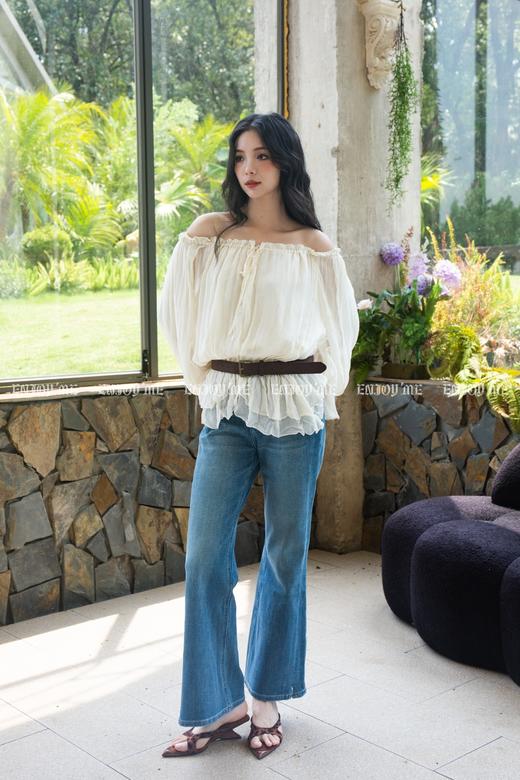 【门店同款】ENJOY秋季抓大鹅皮牌喇叭裤 165843807 商品图5