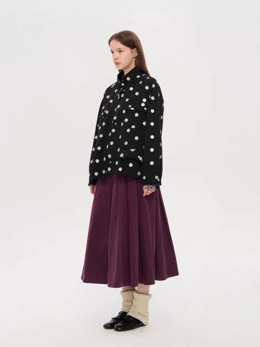 local tag/lt25awk22/ Cocoa波点猎装多口袋外套 宽松翻领夹克 商品图1