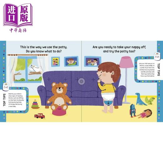 【中商原版】必备技能 如厕训练 Star Skills Potty Time 英文原版 幼儿纸板书 亲子绘本图画书 进口低幼童书1-4岁 带翻页 商品图1