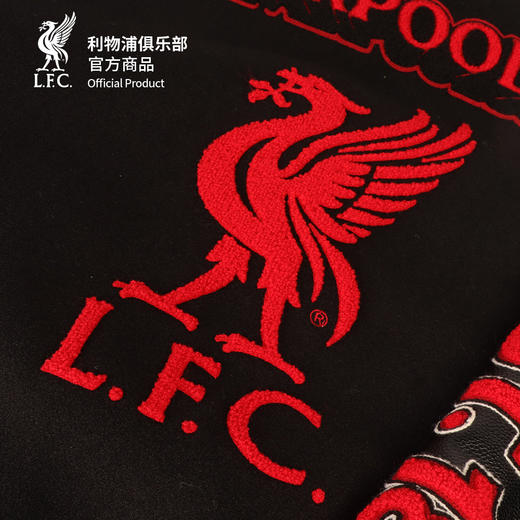 【官方正版】利物浦俱乐部 | 黑色PU棒球服夹克户外机能风外套 商品图2